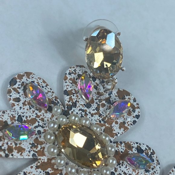 Jujlia Jewelry Chandelier Dangle Drop Pierced Earrrings Tassell Floral Boho - Picture 9 of 16